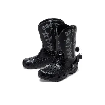 Crocs Classic Cowboy Boot Black