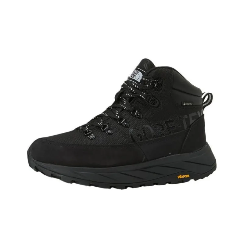 THE NORTH FACE Challenger Anti Slip Wear Resistant Waterproof And Breathable Mid Top Hiking Shoes Men's Black-0