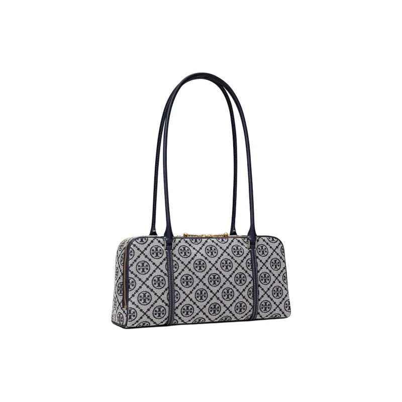 TORY BURCH T Monogram Small Marshmallow Satchel Tory Navy-1