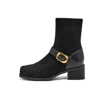 AGSDON Ankle Boots Women's Black/Brown