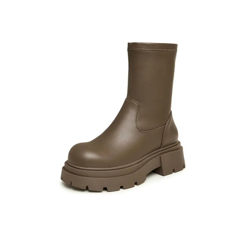 TATA Ankle Boots Women's Black/Brown-7