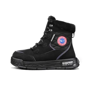 Binary Knee High Martin Boot Platform Men's Black