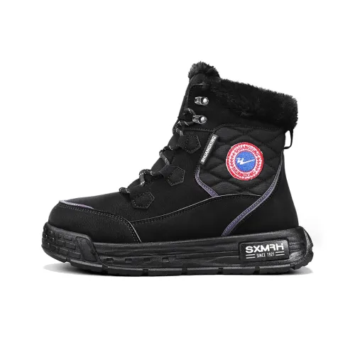 Binary Knee-High Martin Boot Platform Men's Black