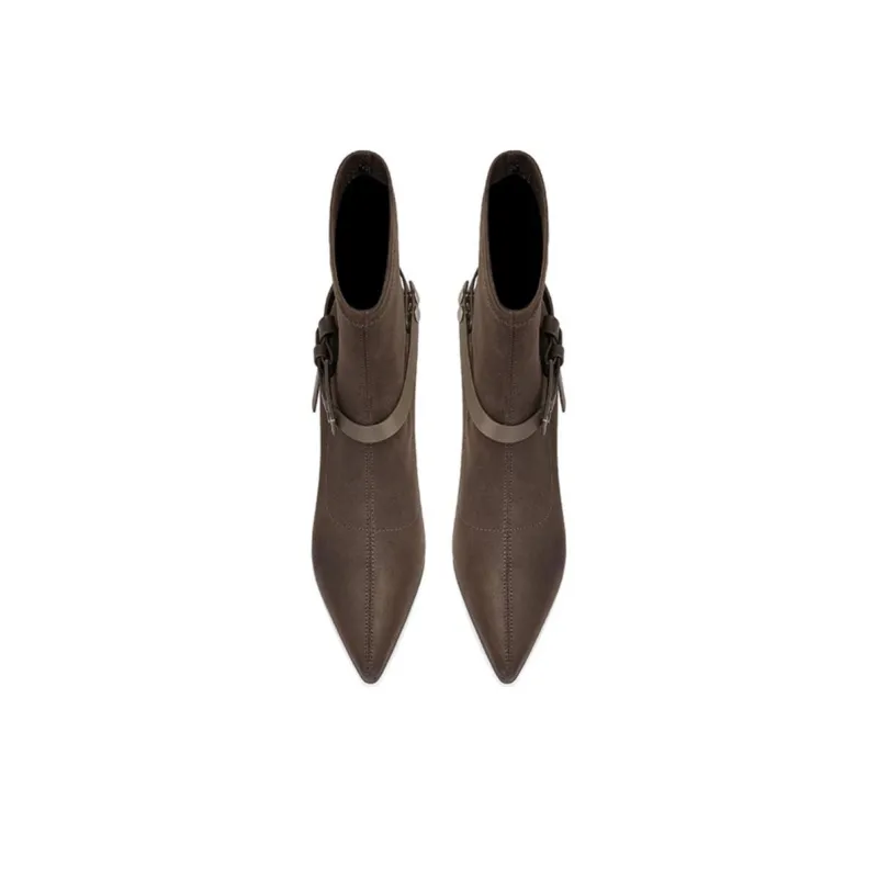 JESSICA SOPHIA Slim Boots Ankle Boots 6cm Women's-4