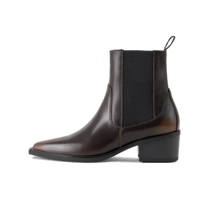VAGABOND SHOEMAKERS KELSEY Short Chelsea Boots 4cm Women's Brown-0