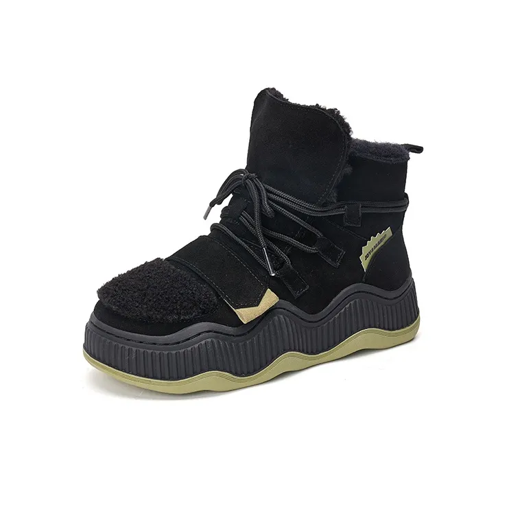 Joy&Mario Thermal Height Increase Short Snow Boots Women's-11