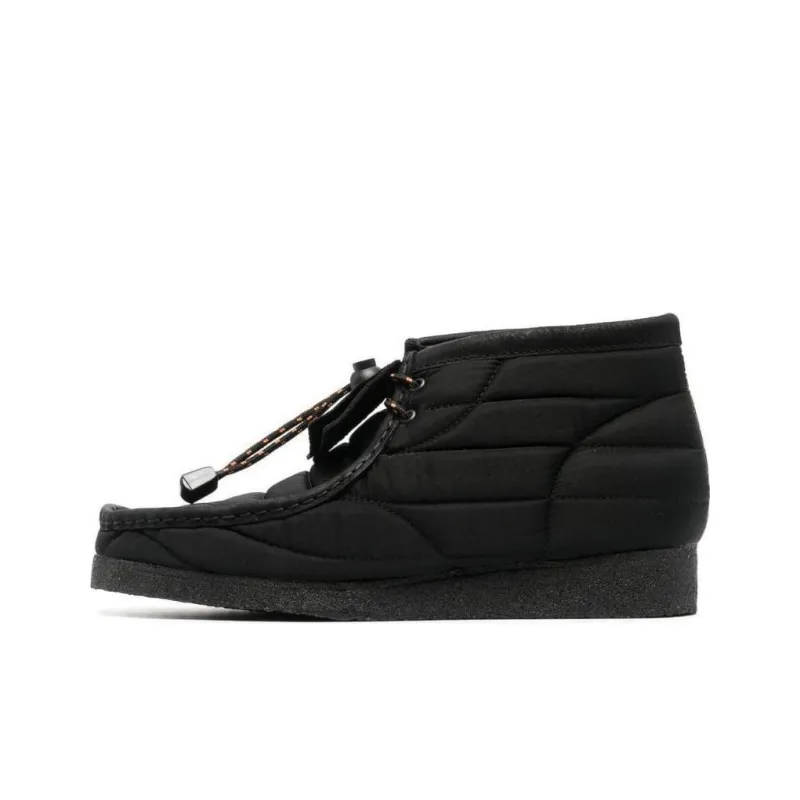 Clarks Originals Wallabee Boot Black Quilted-0