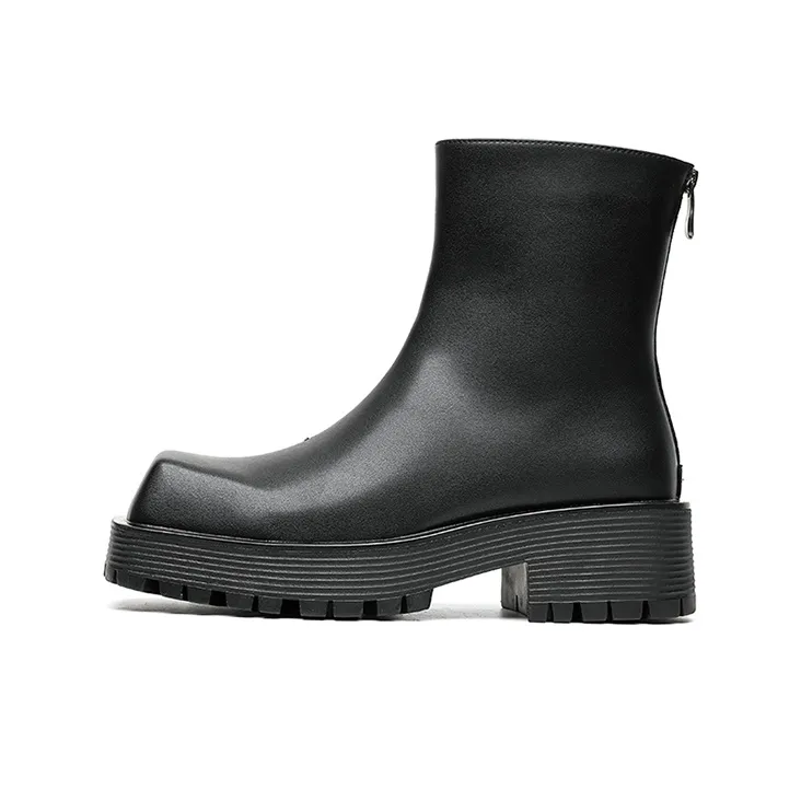 YEDANI Ankle Boots Men Black-0