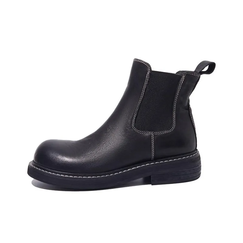 SHANYIKOU Short Chelsea Boots 4cm Women's-2