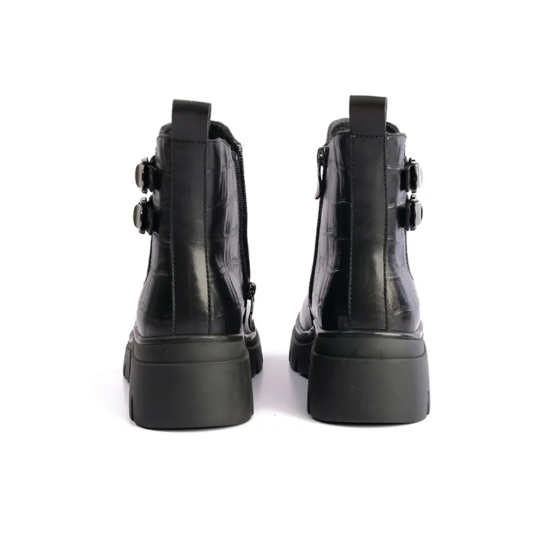 Montagut Ankle Boots 5cm Women's Black-3