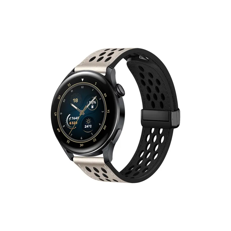 CHRROTA Watch Band Huawei Compatibility Leather-3
