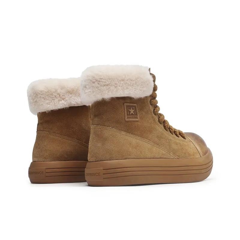FAPAI Warm Water Resistant Wear Resistant Cushioning Coverage Short Snow Boots Unisex-5