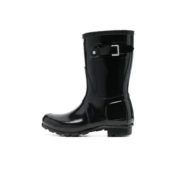 HUNTER Water-Resistant Wear-Resistant Slip-Resistant Rain Boots Women's Black