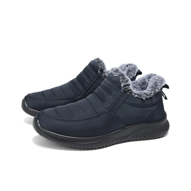 Warrior Ankle Length Snow Boots Men's Navy Blue-2