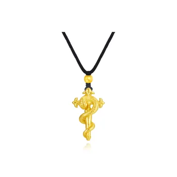 Master Kim Cro Core Staff Individual Gold Necklace Unisex