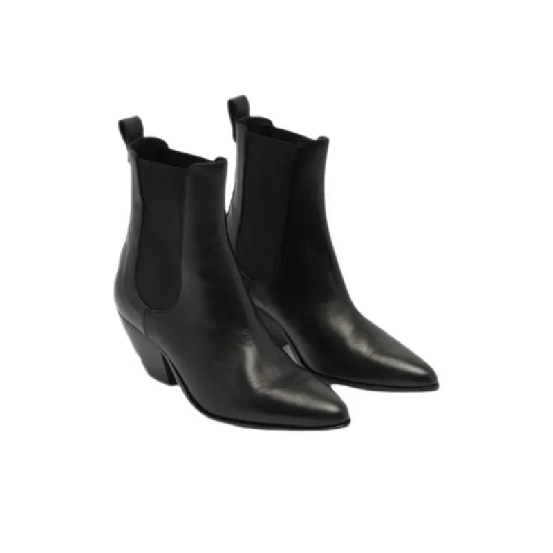 Sandro Ankle Length Chelsea Boots Women's Black-1