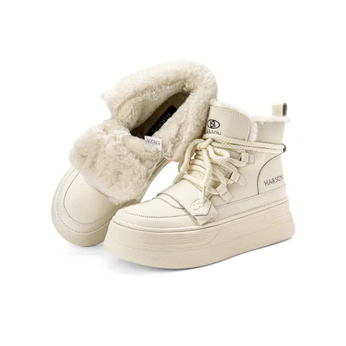 HARSON Warm Coverage Height Increasing Water Resistant Slip Resistant Short Mid Calf Snow React adidass Women's