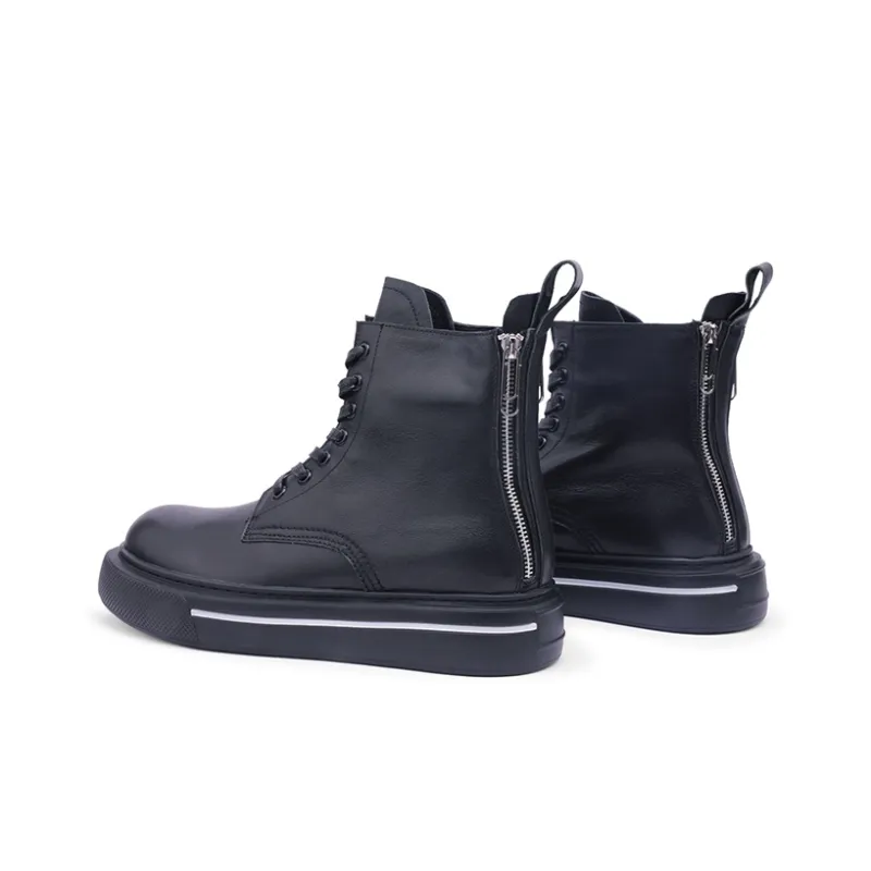 Mr.shang Original Garden Collection Ankle Boots Men's Black-3