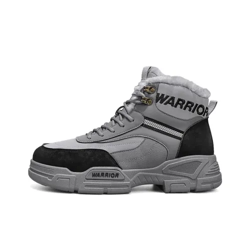 Warrior Knee High Martin Boot Men's Gray Black