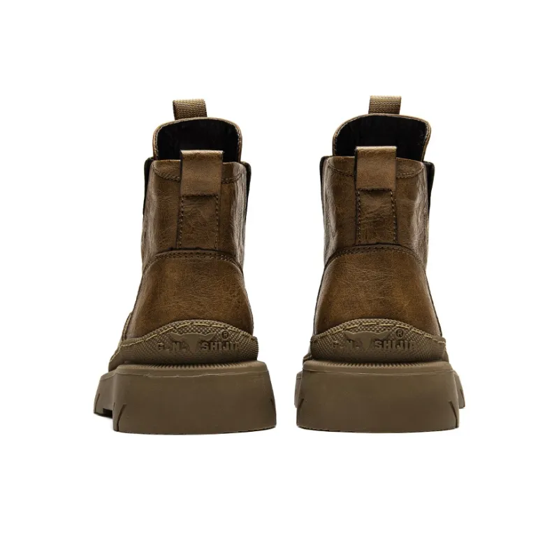 G.N.SHIJIA Ankle Boots Men Black/Brown-9