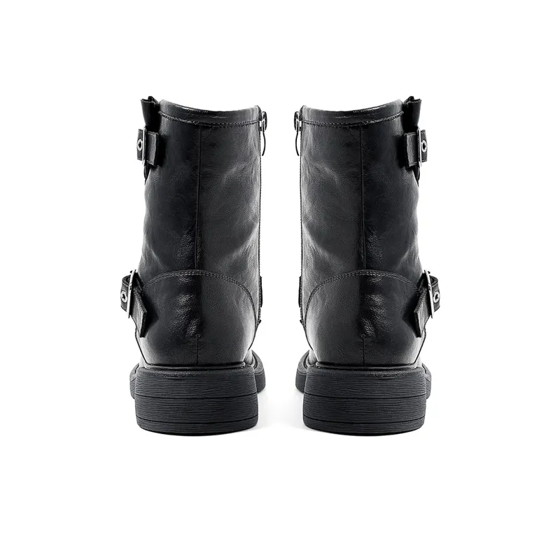 COMELY Martin Boots Women's Black/Brown-9