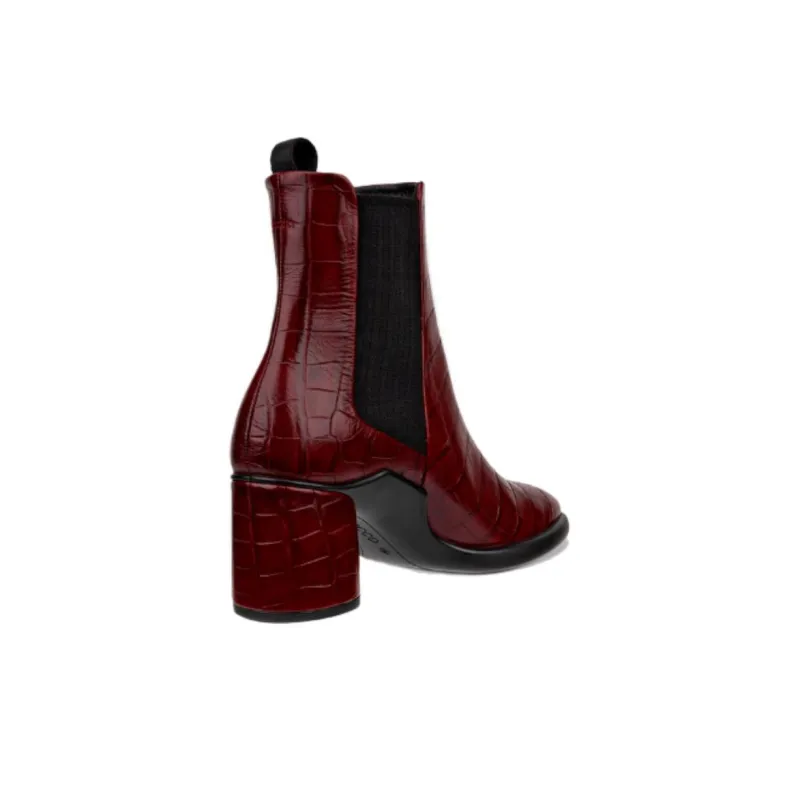 Ecco Short Chelsea Boots Women's Red-3