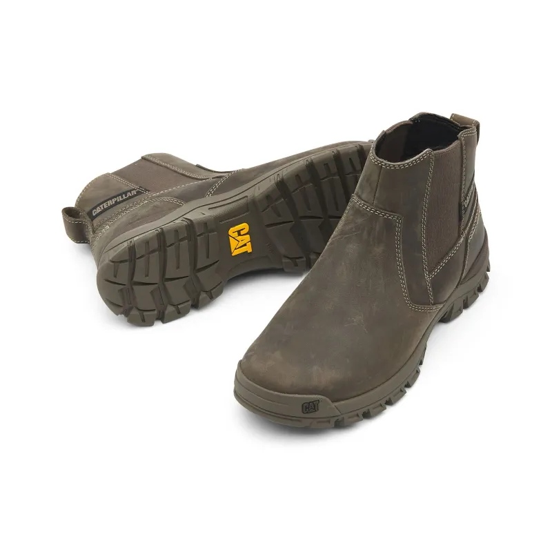 CAT Short Chelsea Boots Men's Gray-2