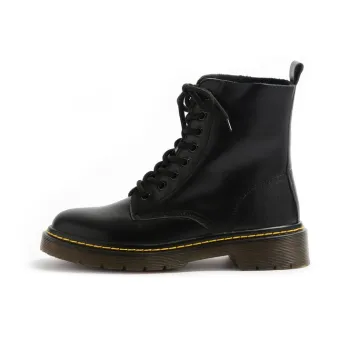 STEVE MADDEN Martin Boots Women's Black/White