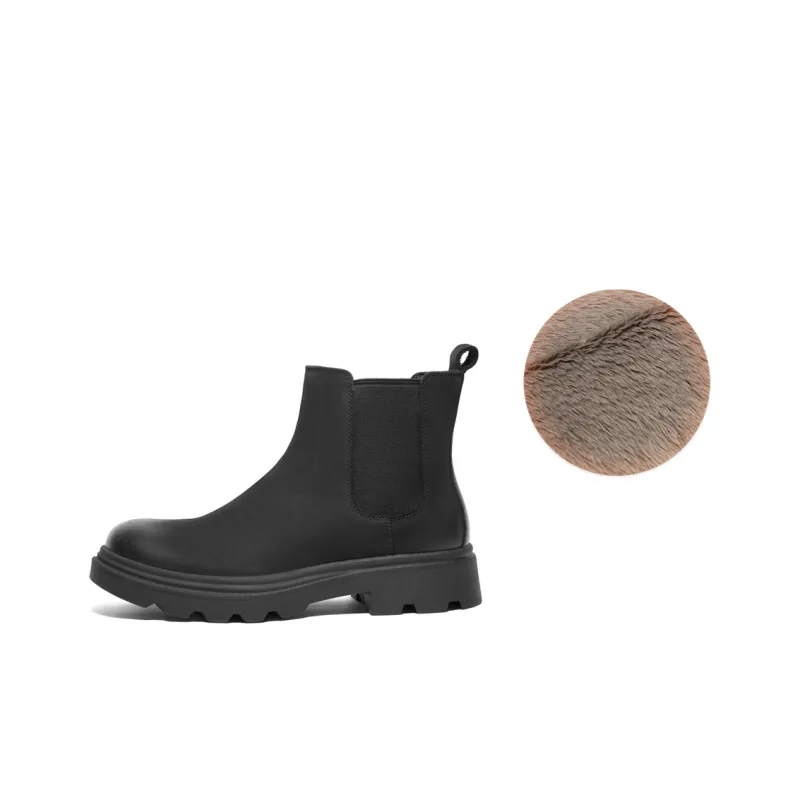 BELLE Chelsea Boots Men Black, Khaki-6