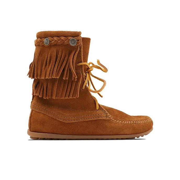 MINNETONKA Ankle Boots Women's Brown-1