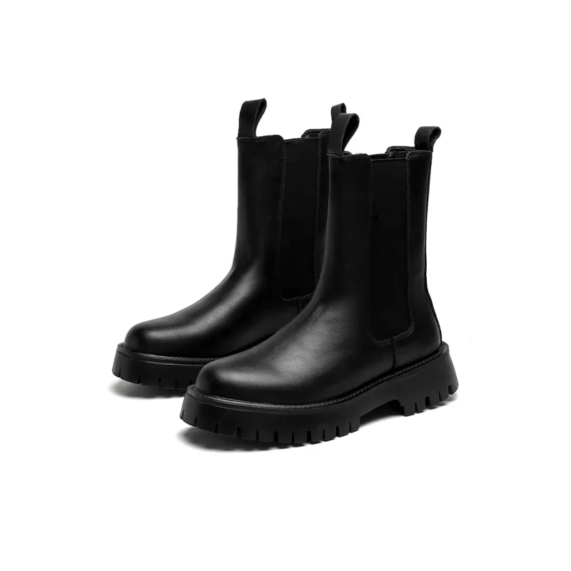 Aquarius Short Chelsea Boots Men's Black-1