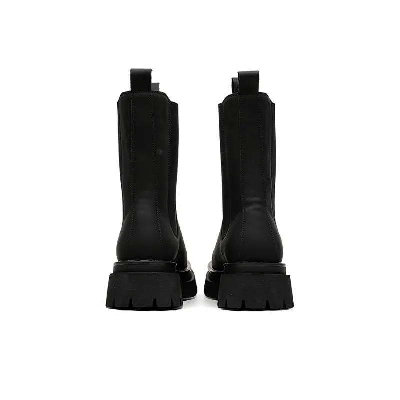 Ignition Knee High Chelsea Boots Men's Black-2