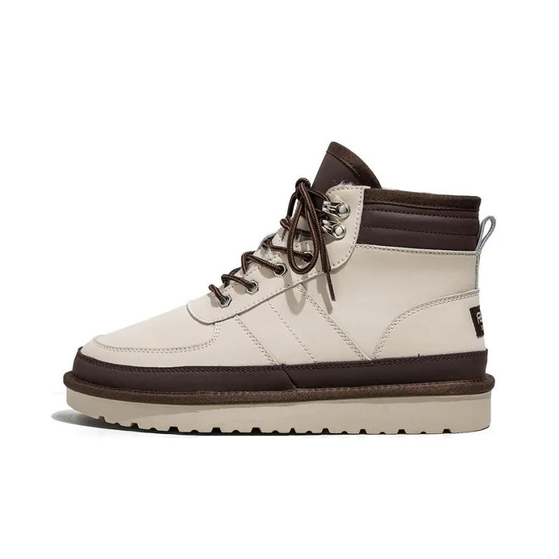 ACEMICKY Thermal Abrasion Resistant Slip Resistant Short Snow Boots Men's-4
