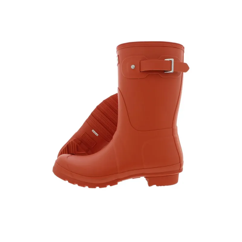 HUNTER Original Short Abrasion Resistant Cushioning Rain Boots Women's Red-1