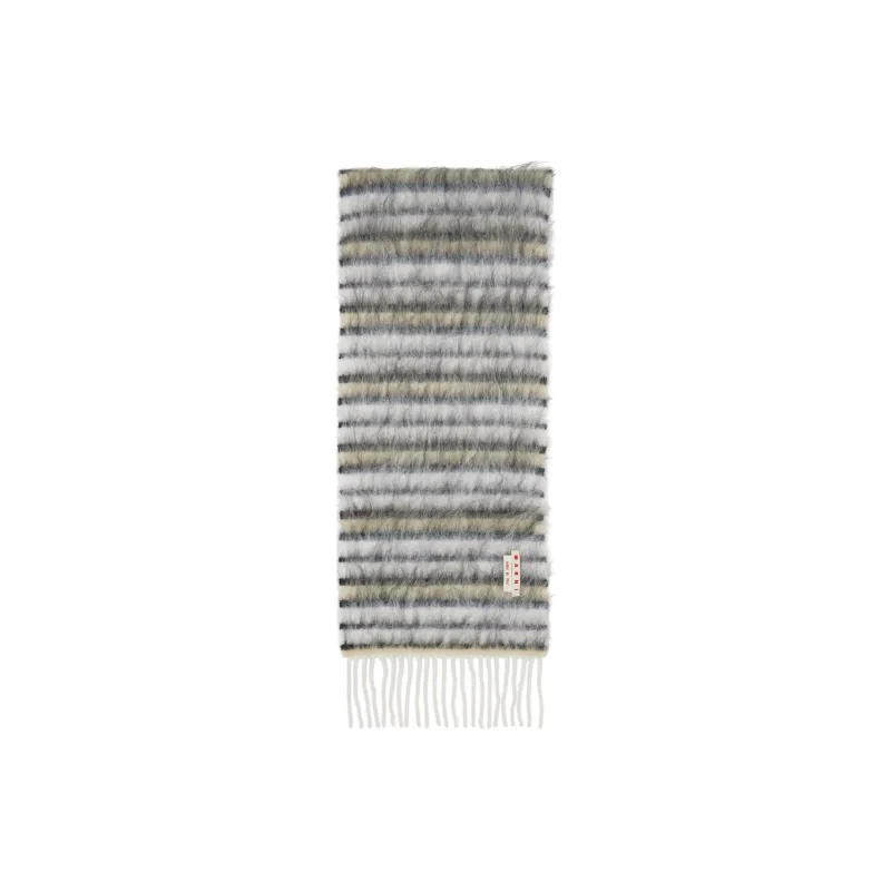 MARNI Wool Mohair Alpaca Polyamide Knit Scarves Women's Multicolor-0