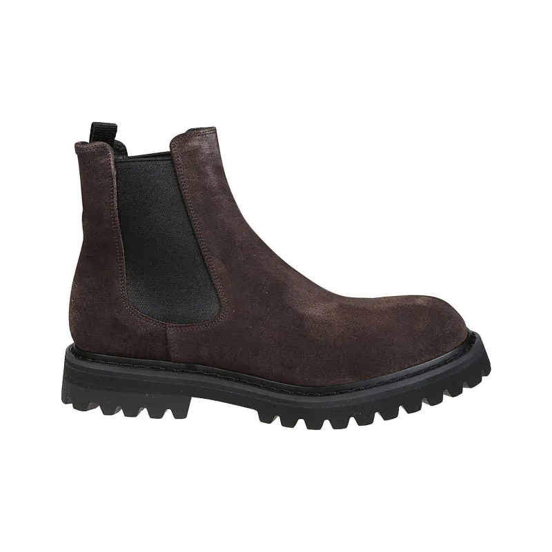 PREMIATA Short Chelsea Boots Men's Dark Brown-1