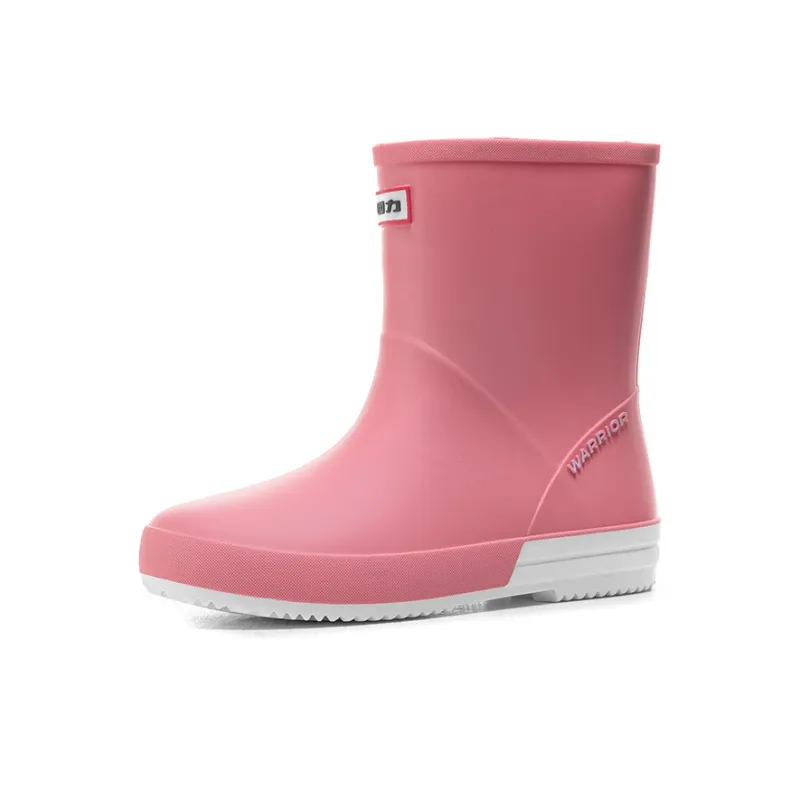 Warrior Waterproof And Wear resistant Rain Boots Women's Russet Red-1