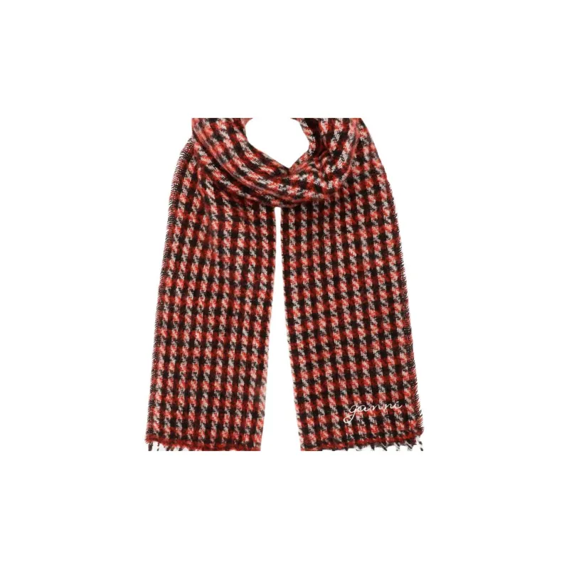 GANNI Checked Scarf-2