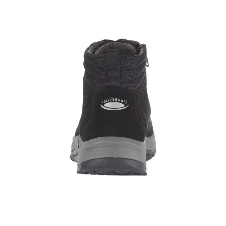 Gabor Rollingsoft Wear-Resistant Slip-Resistant Short Outdoor Boots 4cm Men's Black-4