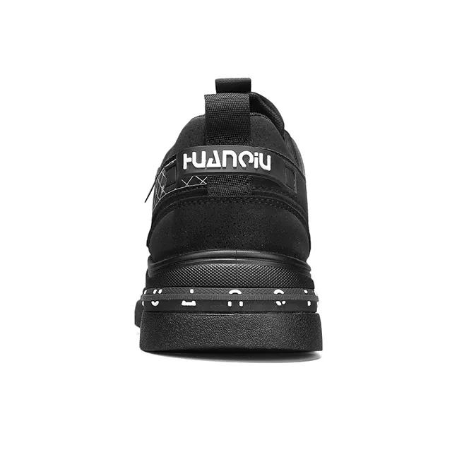 HUANQIU Ankle Length Martin Boot Men's Black-4