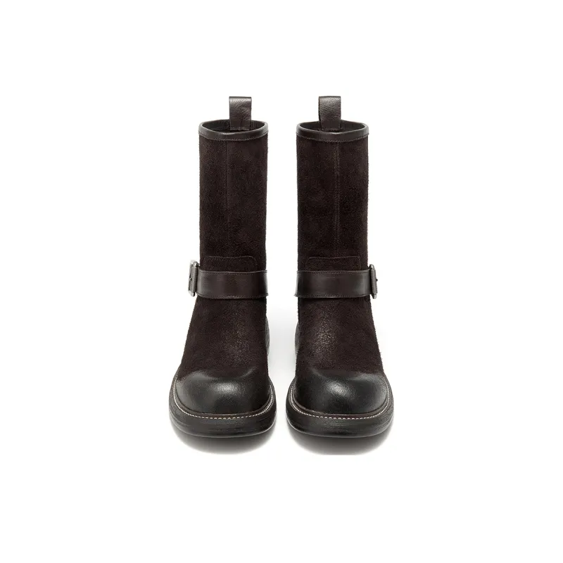 Beau Today Ankle Boots Women's Black/Coffee-3