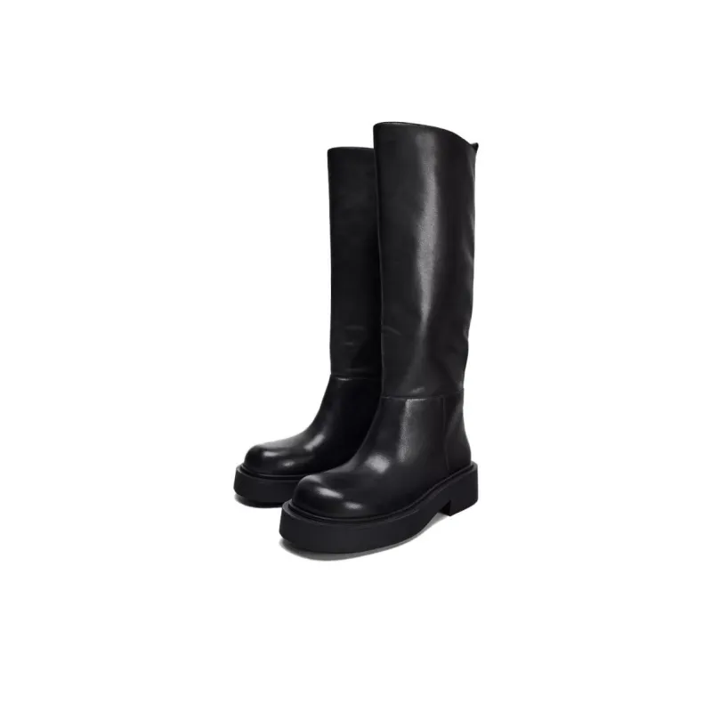 ZARA Knee-high Boots Women's Black-2