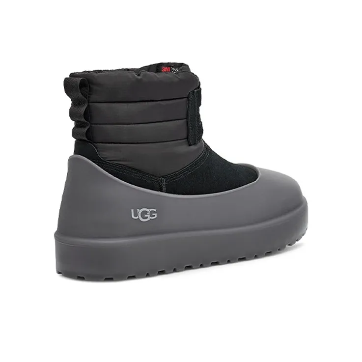 UGG Classic Mini Lace Up Weather Boot Black-3