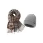 Scarf+Gray Thermal Beanie