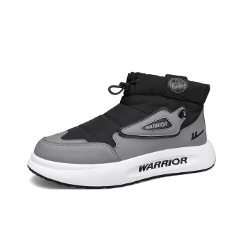 Warrior Warm And Wear Resistant Knee High Outdoor Boots Men's Black Gray