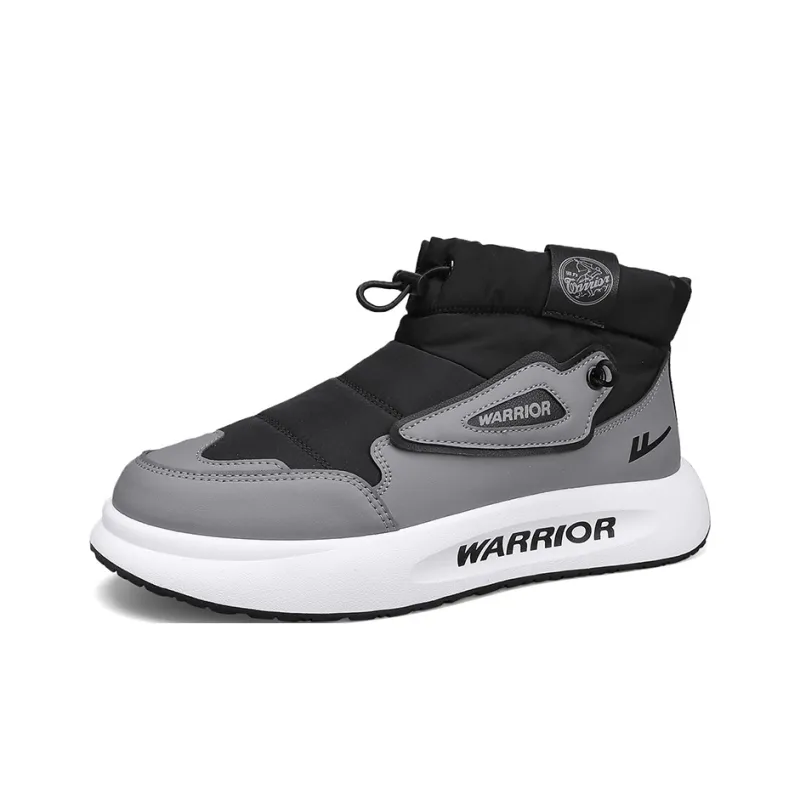 Warrior Thermal Abrasion Resistant Knee High Outdoor Boots Men's Black Gray-0