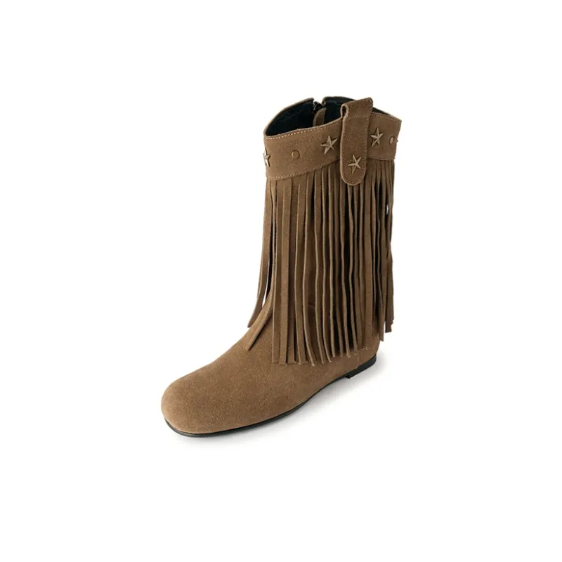 Ruby L Ankle Boots Women's Apricot, Dark Brown-3
