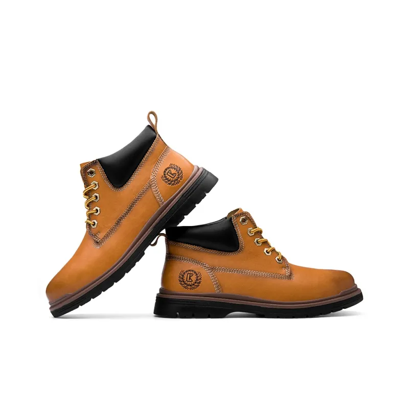 CKVUSAMG Short Martin Boot Unisex Light Brown-3