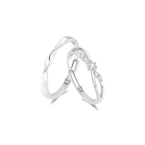 Fortune Gold 999 Fine Silver Rings Unisex