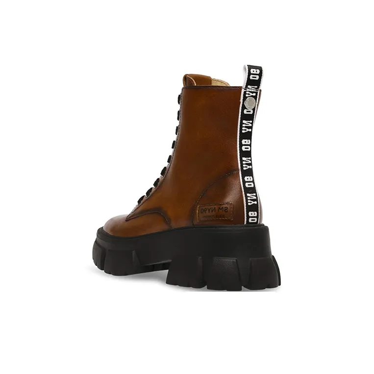 STEVE MADDEN Martin Boots Women's Brown-2